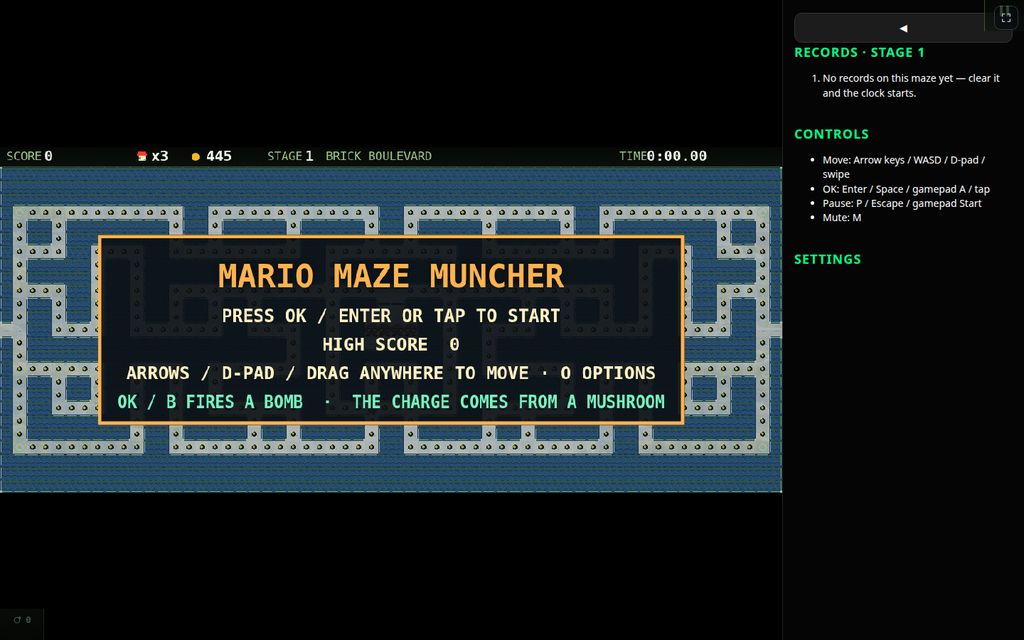 Mario Maze Muncher